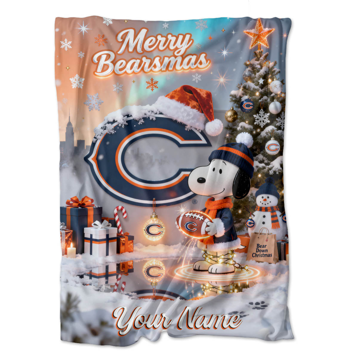 CHI x SNP | Premium Christmas Fleece Blanket & Throw Pillow