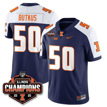 ILL Football 2025 Music City Bowl Champions Limited Jersey - Stitched