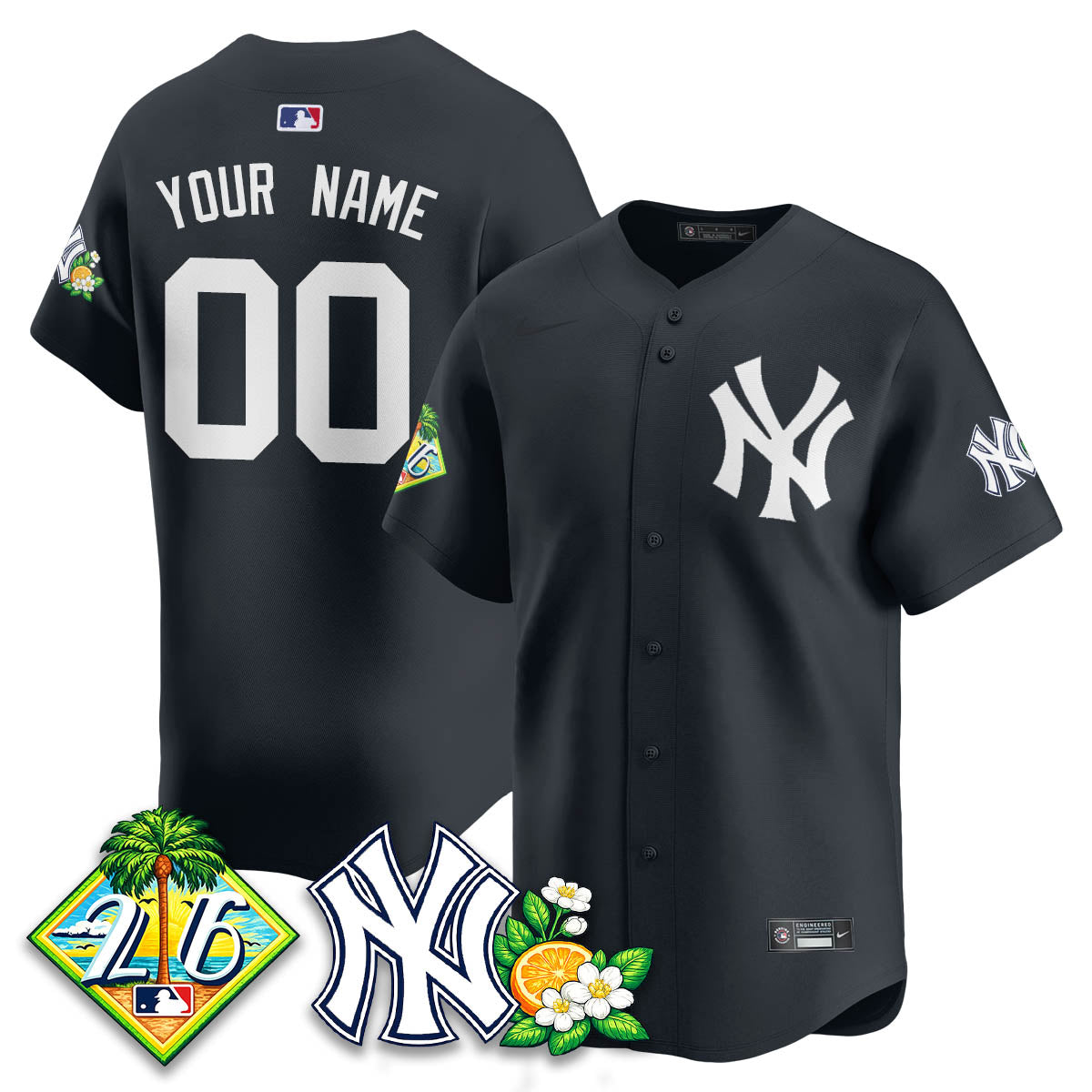 Custom NYY 2026 Spring Training Vapor Limited Jersey - Stitched