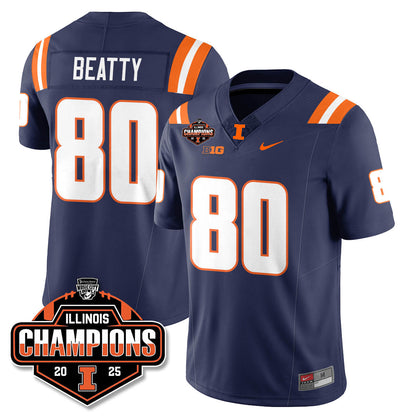 ILL Football 2025 Music City Bowl Champions Limited Jersey - Stitched