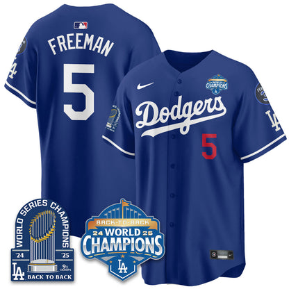LAD 2025 World Series Champions Jersey - 9x Champs - Stitched N2