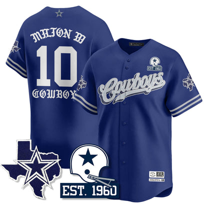 DAL Born x Raised Baseball Jersey - Stitched
