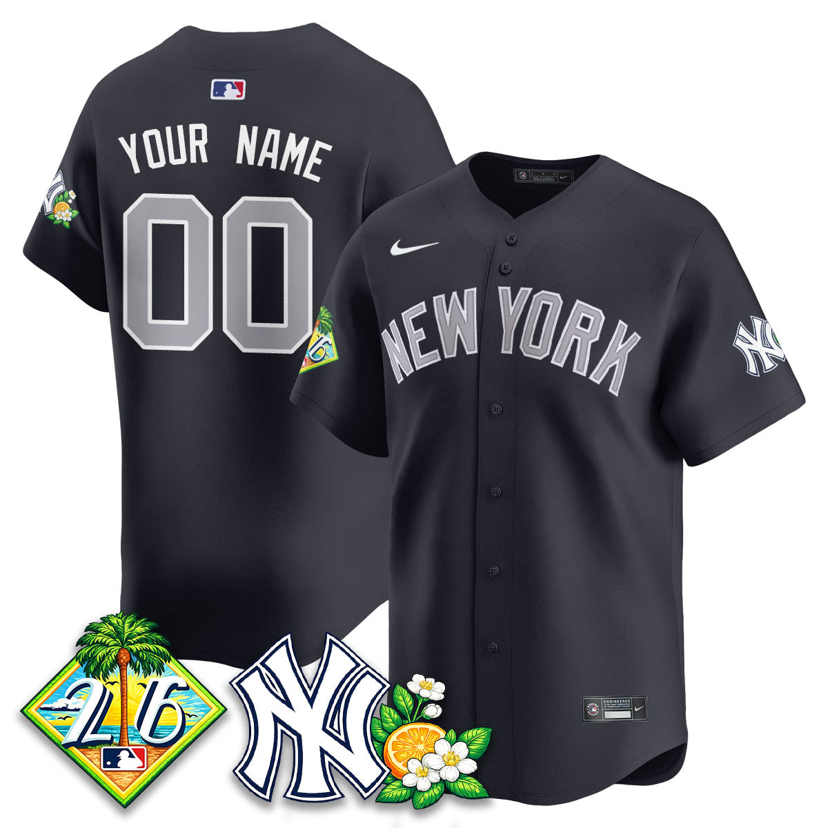 Custom NYY 2026 Spring Training Vapor Limited Jersey - Stitched