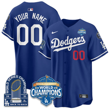 LAD 2025 World Series Champions Jersey - 9x Champs - Stitched N2