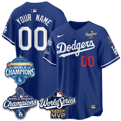 Yoshinobu Yamamoto LAD 2025 World Series MVP Jersey - All Stitched N2