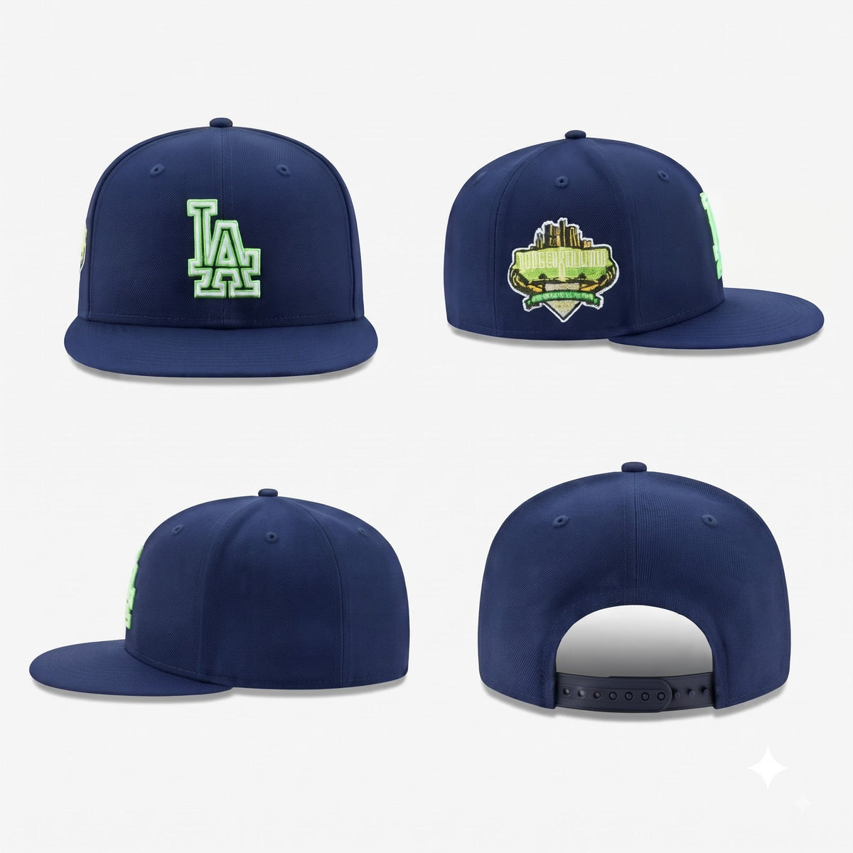 LAD 40th Anniversary Stadium Neon Shadow Snapback Cap - Embroidered