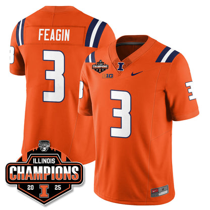 ILL Football 2025 Music City Bowl Champions Limited Jersey - Stitched