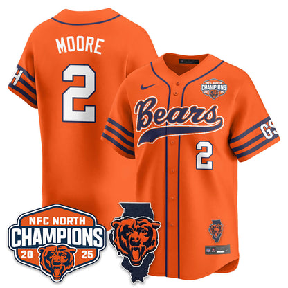 CHI  NFC North Division Champions Vapor Limited Baseball Jersey - Stitched