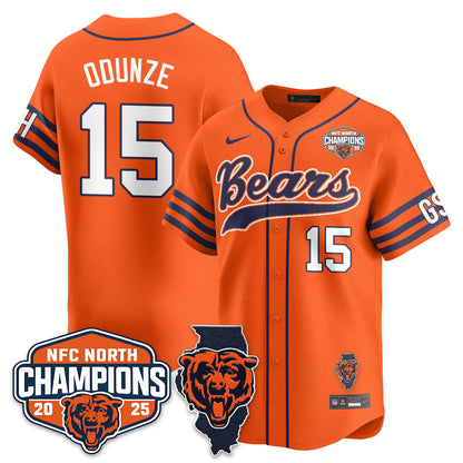 CHI  NFC North Division Champions Vapor Limited Baseball Jersey - Stitched