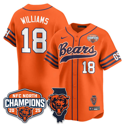 CHI  NFC North Division Champions Vapor Limited Baseball Jersey - Stitched