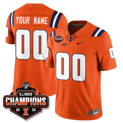 ILL Football 2025 Music City Bowl Champions Limited Jersey - Stitched