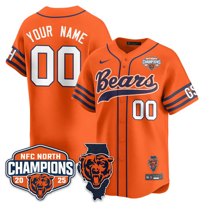 Custom CHI  NFC North Division Champions Vapor Limited Baseball Jersey - Stitched