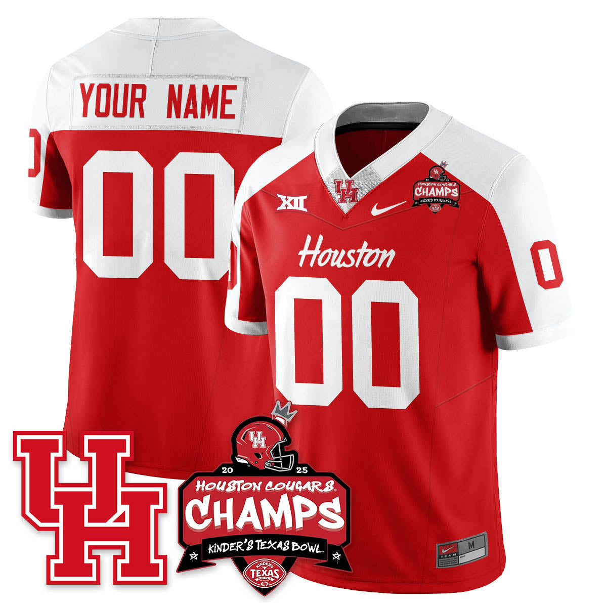 HCG Football 2025 Kinder's Texas Bowl Champions Jersey - Stitched