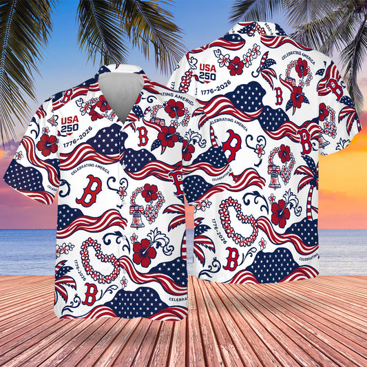 BOS Special Semiquincentennial Hawaiian Design Button Shirt V3