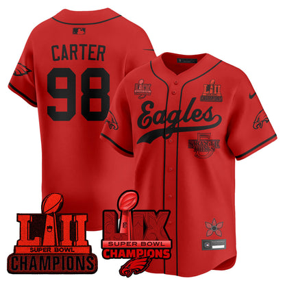 PHI Stranger Things Vapor Limited Baseball Jersey - Stitched