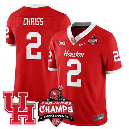 HCG Football 2025 Kinder's Texas Bowl Champions Jersey - Stitched