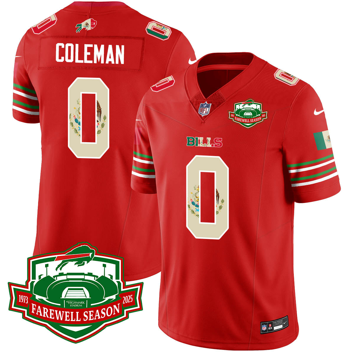 BUF Mexico Vapor Limited Jersey - Stitched