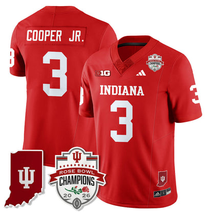 Indiana H Vapor Limited Football Jersey - Rose Bowl Champions - Stitched