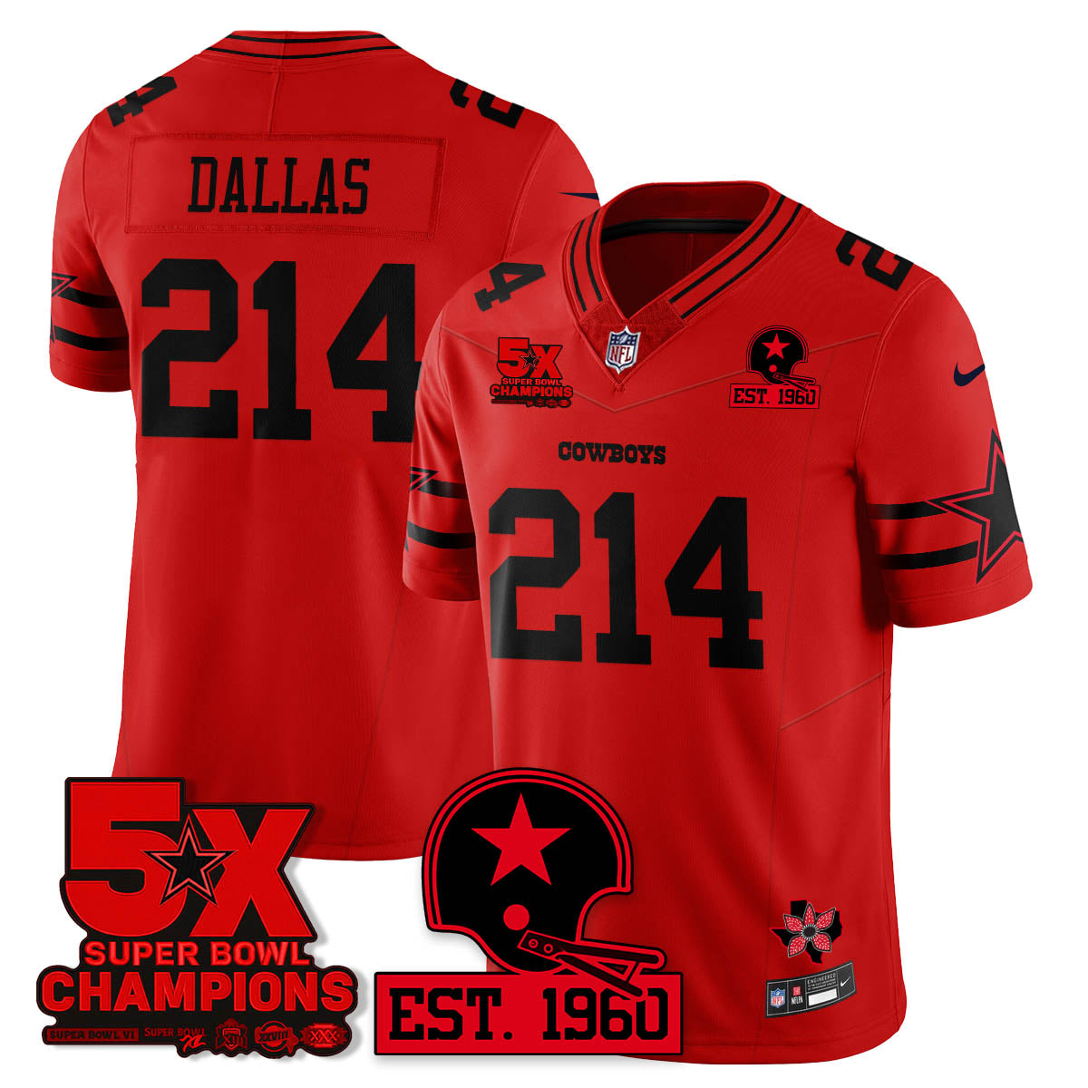 DAL 'Stranger Things Edition' Vapor Limited Jersey n1 - Stitched