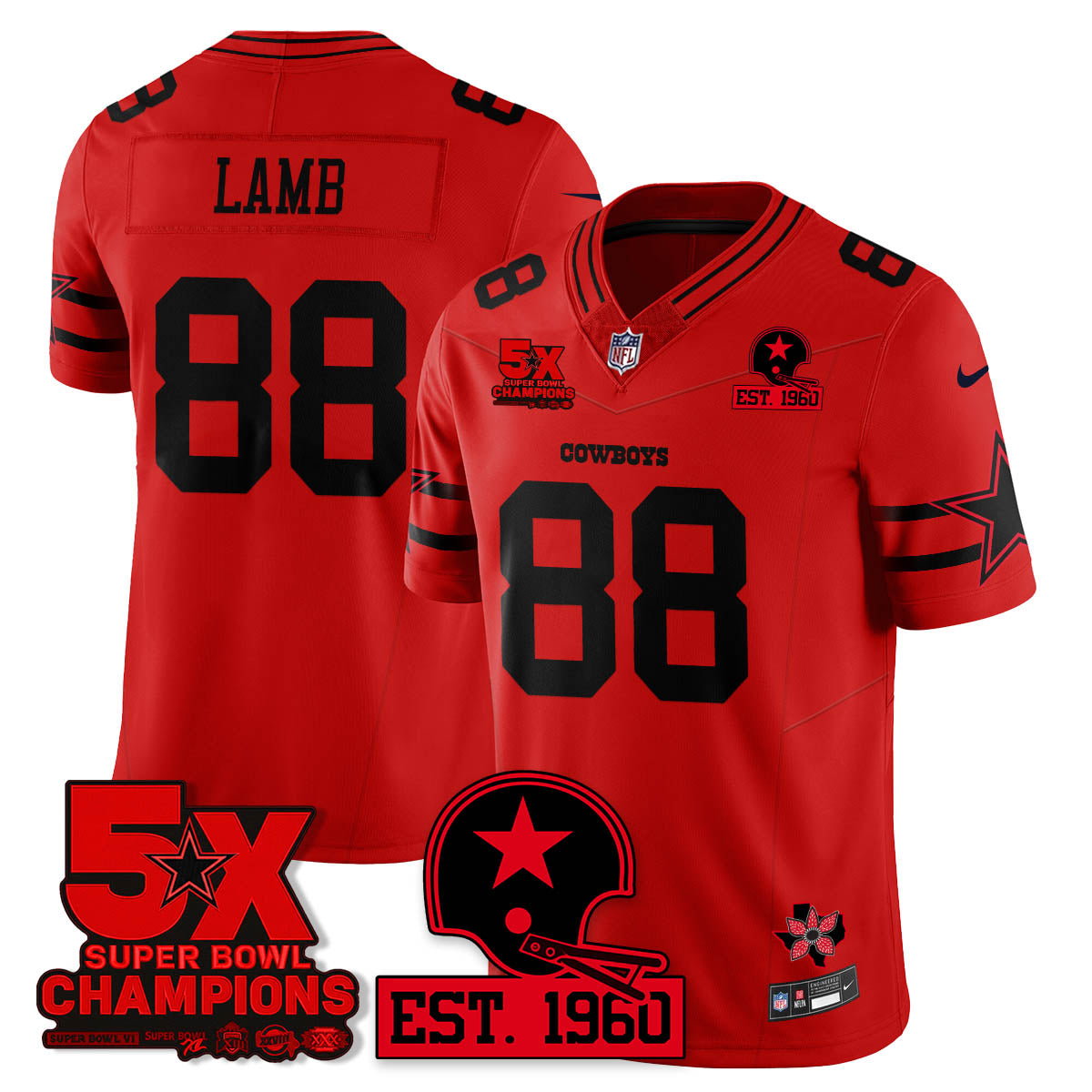 DAL 'Stranger Things Edition' Vapor Limited Jersey n1 - Stitched