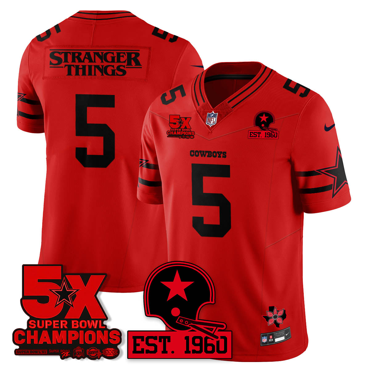 DAL 'Stranger Things Edition' Vapor Limited Jersey n1 - Stitched