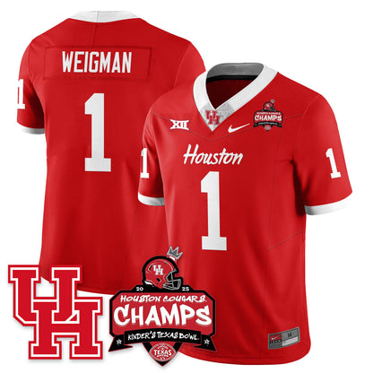 HCG Football 2025 Kinder's Texas Bowl Champions Jersey - Stitched