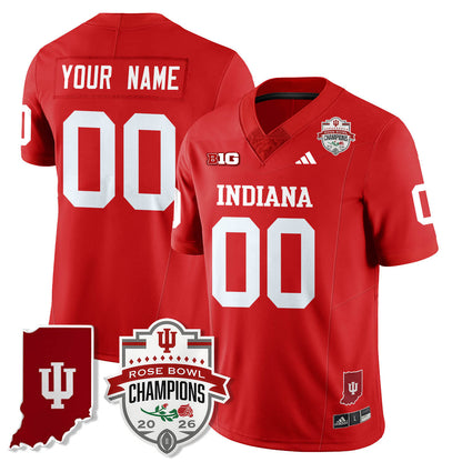 Indiana H Vapor Limited Football Jersey - Rose Bowl Champions - Stitched