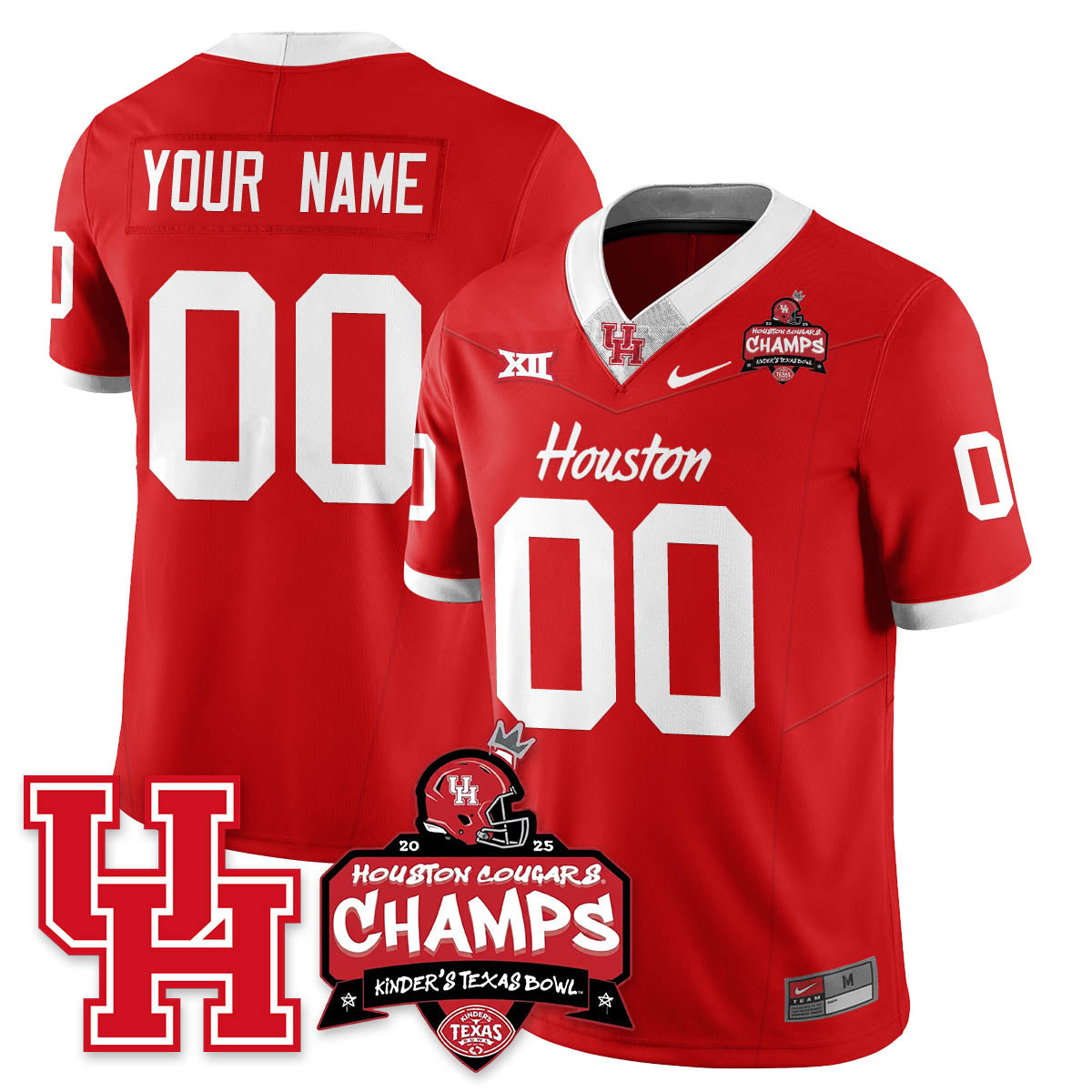HCG Football 2025 Kinder's Texas Bowl Champions Jersey - Stitched