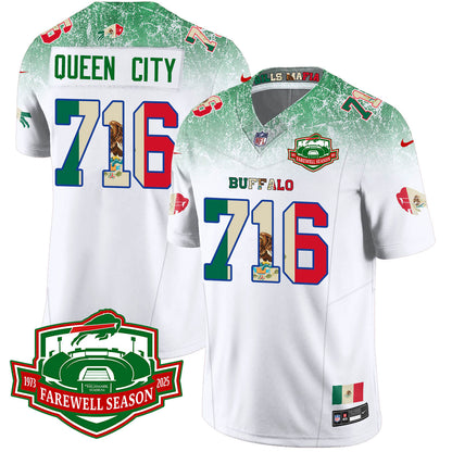 BUF Mexico Vapor Limited Jersey - Stitched
