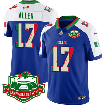 BUF Mexico Vapor Limited Jersey - Stitched