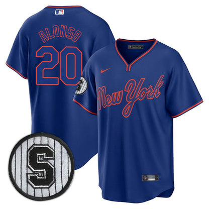 NYM Limited Jersey - 1992 Patch - All Stitched
