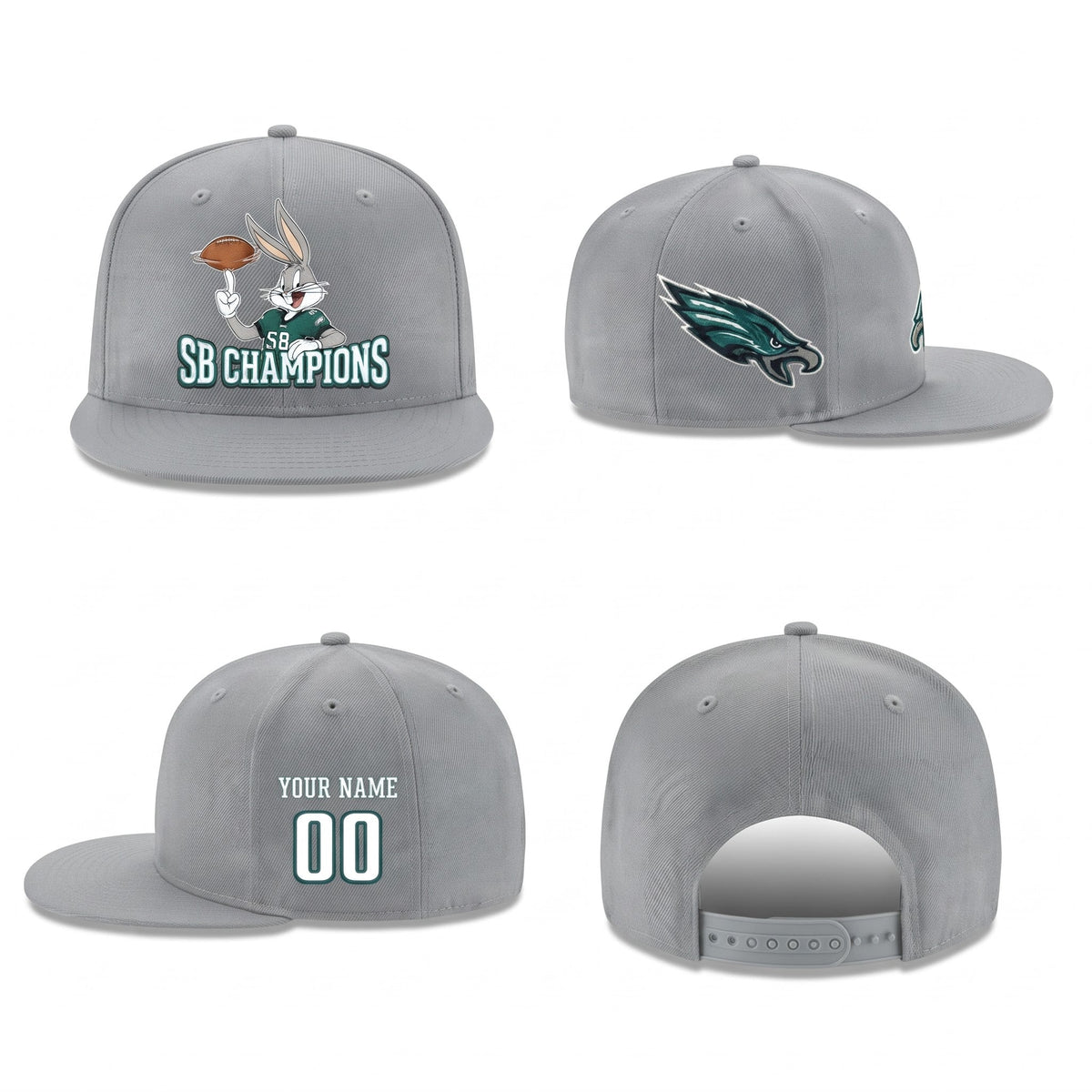 PHI x Bunny Personalized Snapback Cap - Printed