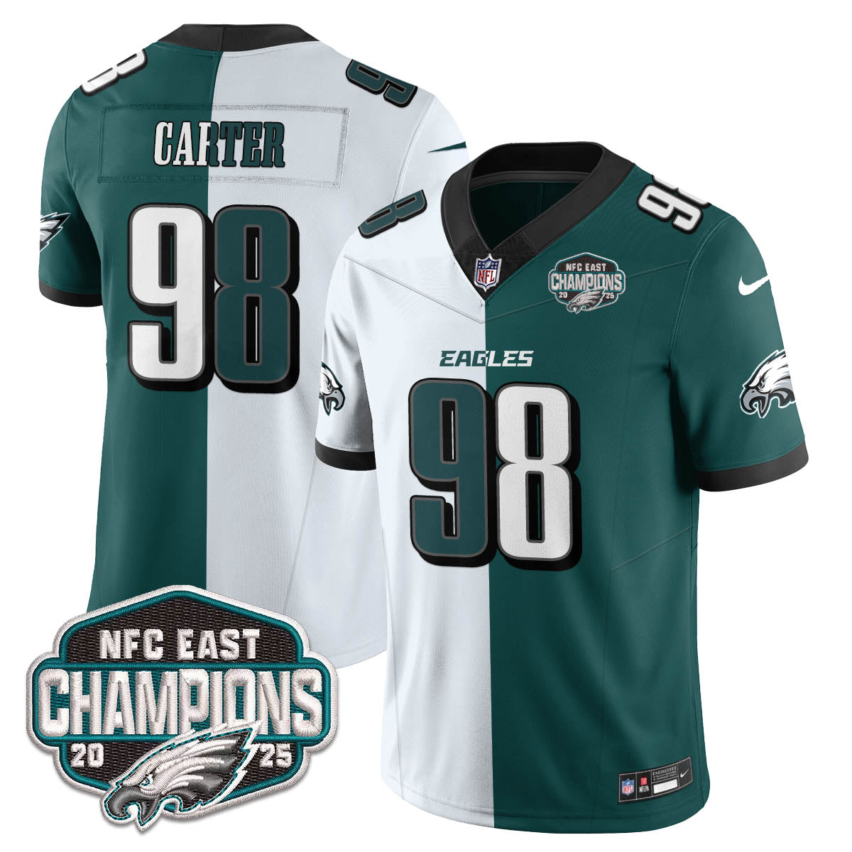 PHI NFC East Champions Vapor Limited Jersey - Stitched