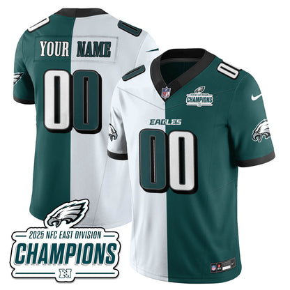 PHI NFC East Champions Vapor Limited Custom Jersey - Stitched