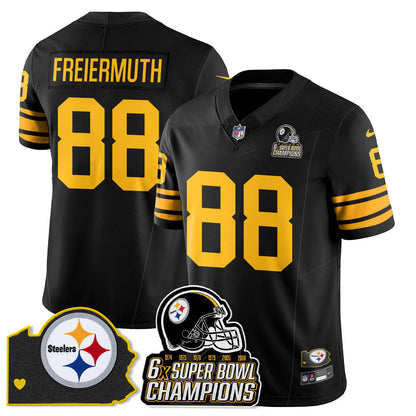 PIT 6-Time Champions Patch Vapor Limited Jersey - Stitched