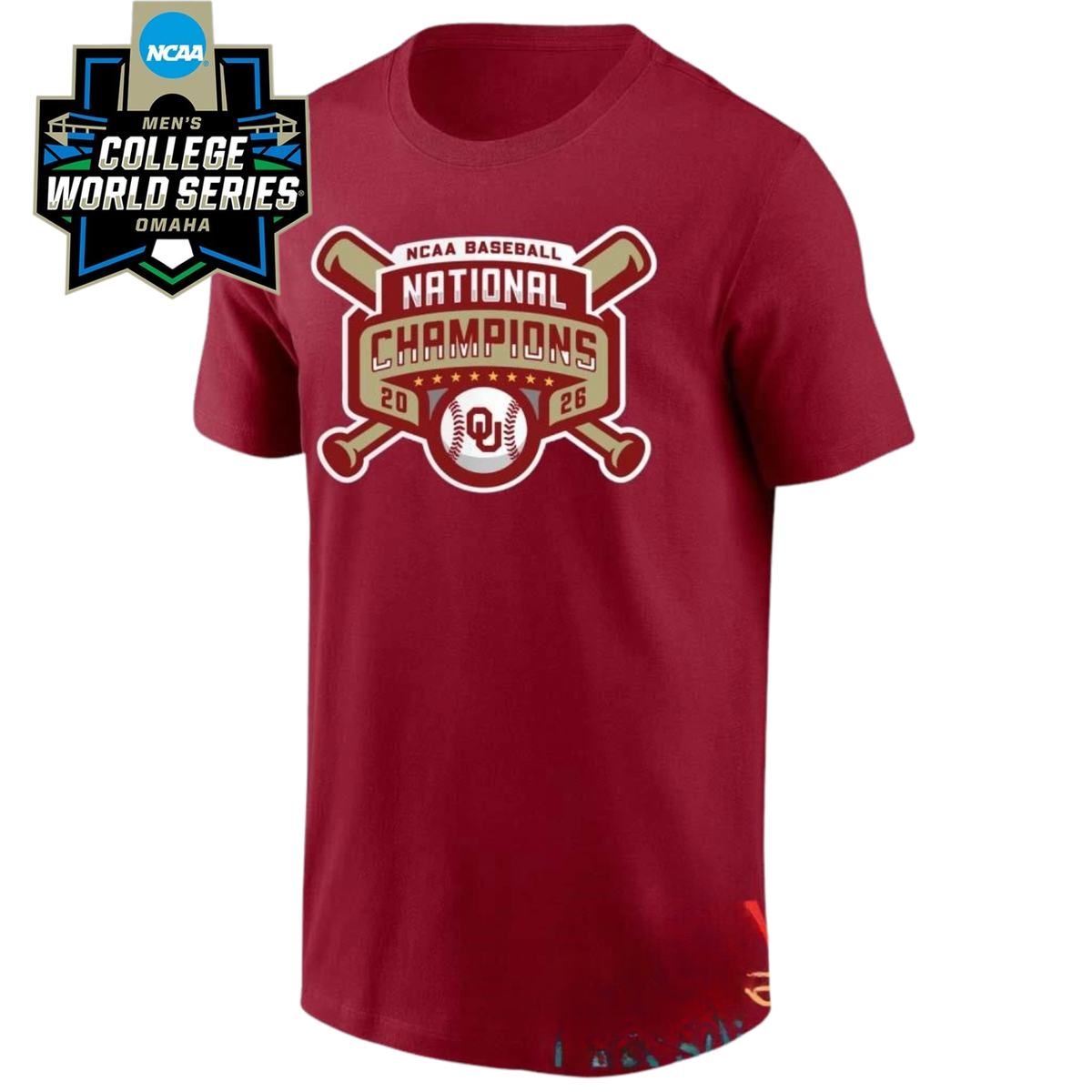 OU 2026 NCAA Men’s Baseball National Champions One Side T-Shirt V2