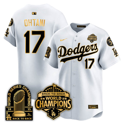 LAD 2025 World Series Champions Jersey - 9x Champs - Stitched N2