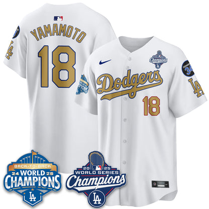 LAD 2025 World Series Champions Jersey - Stitched N2