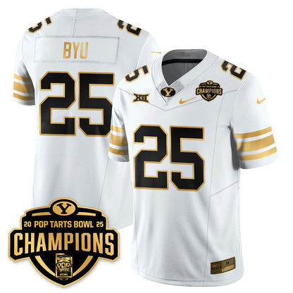 BYC Football 2025 Pop-Tarts Bowl Champions Gold Jersey - All Stitched