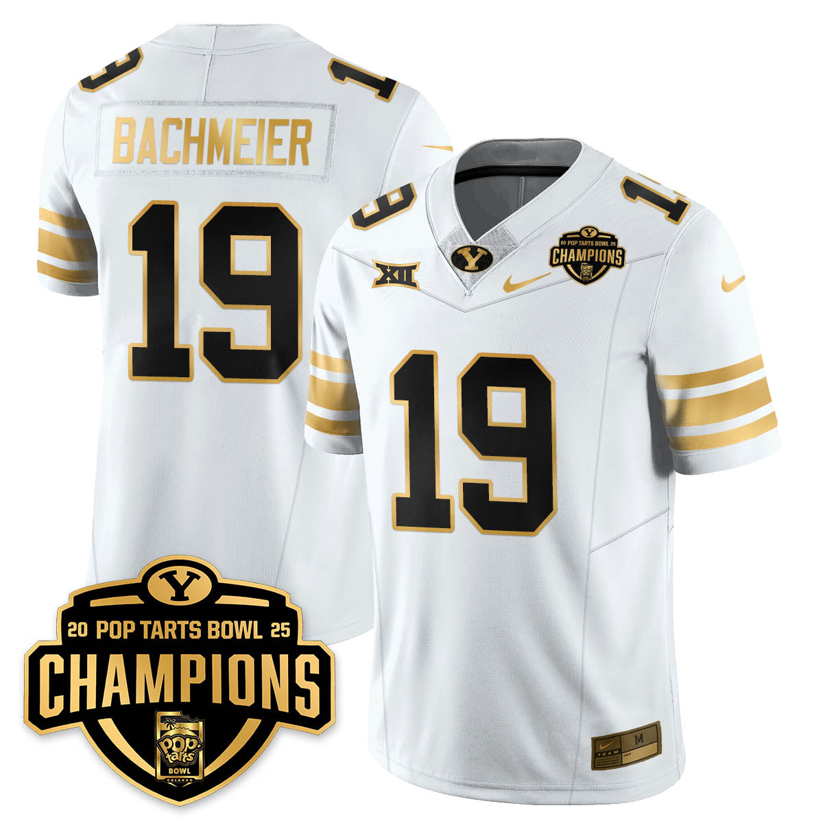 BYC Football 2025 Pop-Tarts Bowl Champions Gold Jersey - All Stitched