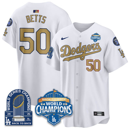 LAD 2025 World Series Champions Jersey - 9x Champs - Stitched N2