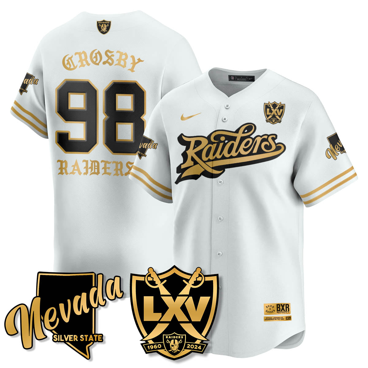 LVR Born x Raised Baseball Jersey - Stitched