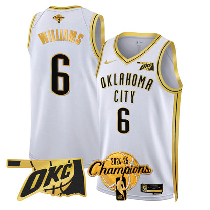 The Thunder 2024-25 Champions Jersey - All Stitched