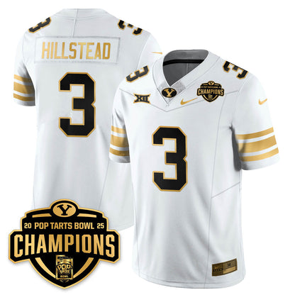 BYC Football 2025 Pop-Tarts Bowl Champions Gold Jersey - All Stitched