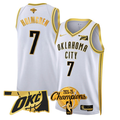 The Thunder 2024-25 Champions Jersey - All Stitched