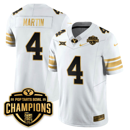 BYC Football 2025 Pop-Tarts Bowl Champions Gold Jersey - All Stitched