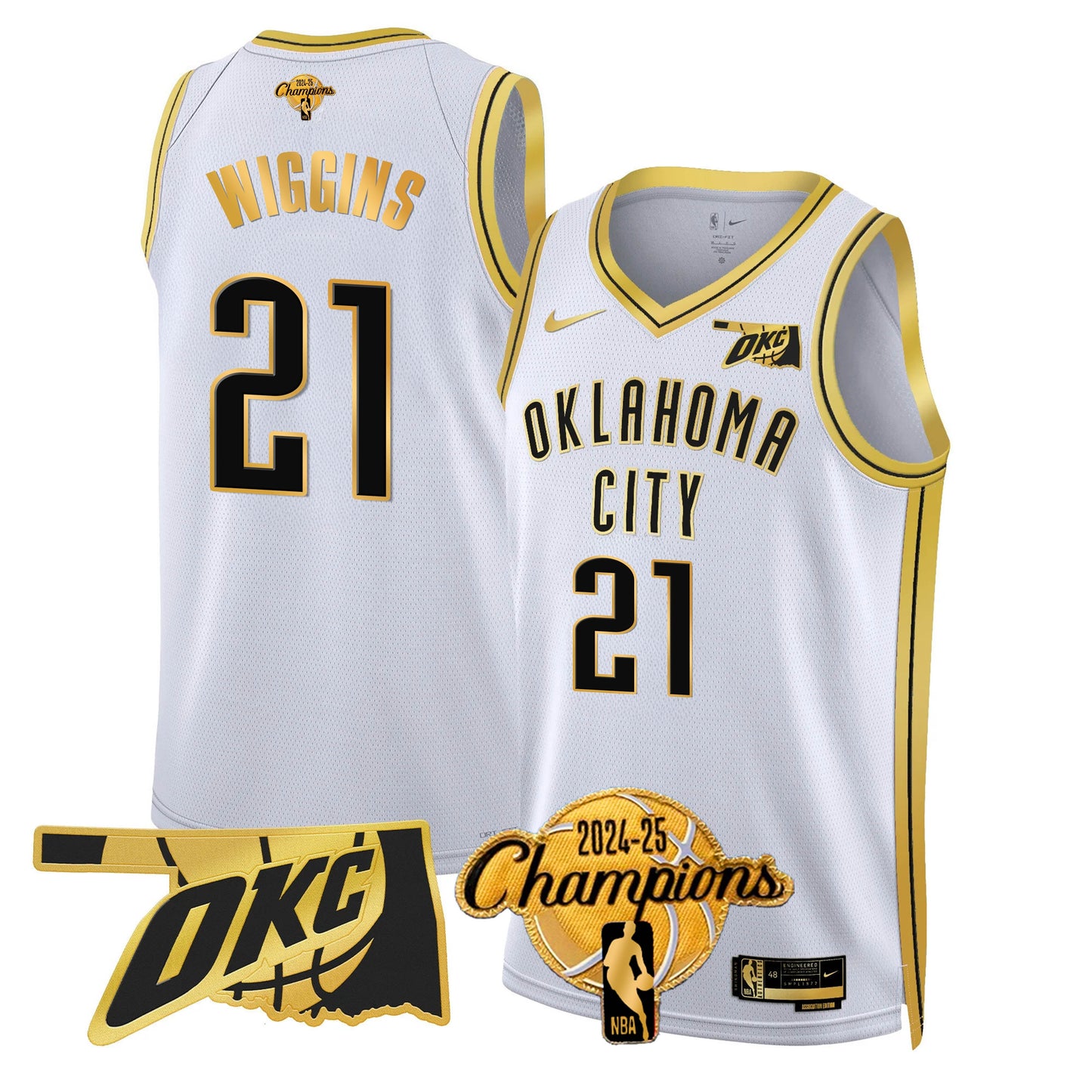 The Thunder 2024-25 Champions Jersey - All Stitched