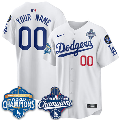 Custom LAD 2025 World Series Champions Jersey - Stitched N2