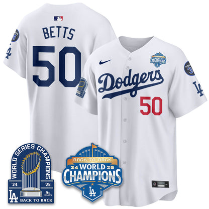 LAD 2025 World Series Champions Jersey - 9x Champs - Stitched N2
