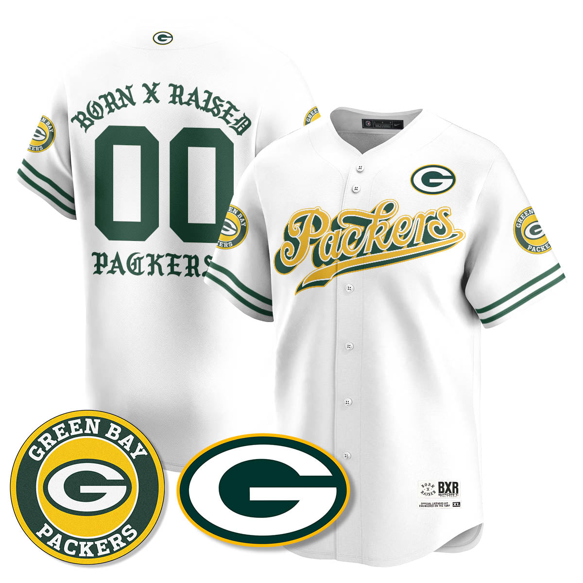 GB Born x Raised Baseball Jersey - Stitched